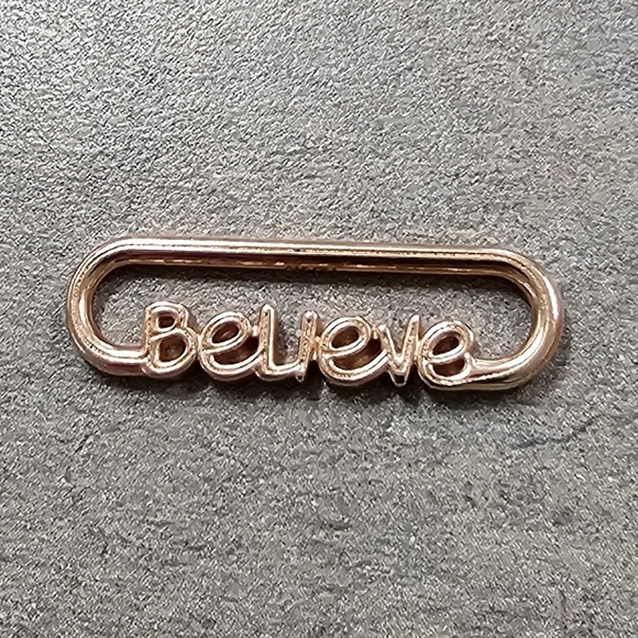 Authentic Pandora Styling Believe Word Link - Picture 2 of 3